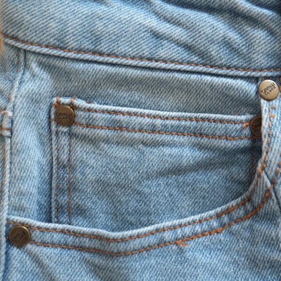 Cavalli Class (Roberto Cavalli) Split Seam Cropped Jeans Sz 27 - Picture 7 of 9